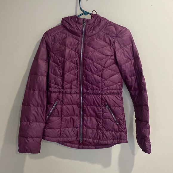 Athleta Jackets & Coats Womens Athleta Goose Down Hooded Quilted